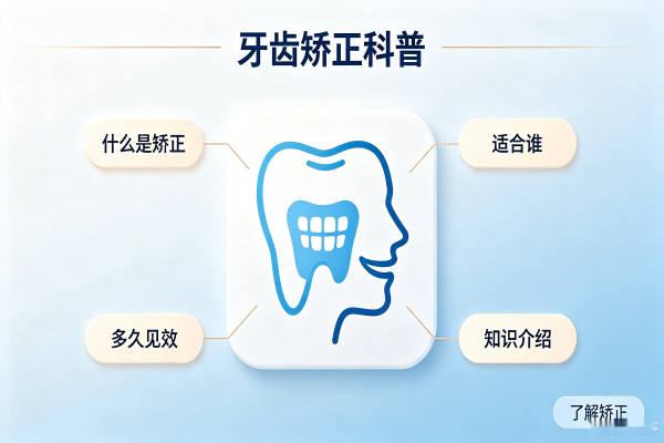 牙齿矫正矫正通用示意图