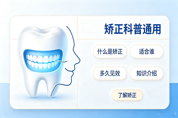 牙齿矫正矫正通用示意图