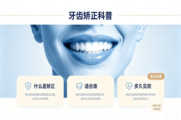 牙齿矫正矫正通用示意图