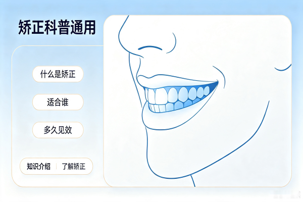牙齿矫正矫正通用示意图